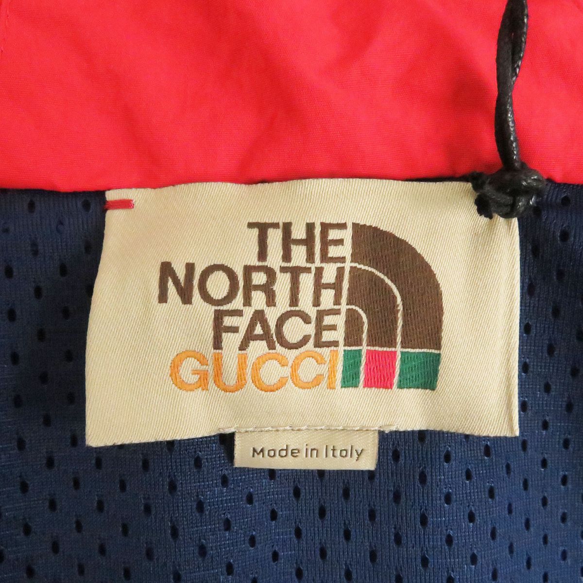 Gucci x The North Face Nylon Zip Hoodie Blue/Red S