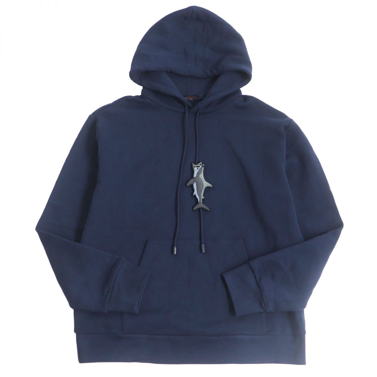 Louis Vuitton Bead Shark Pullover Hoodie Navy L