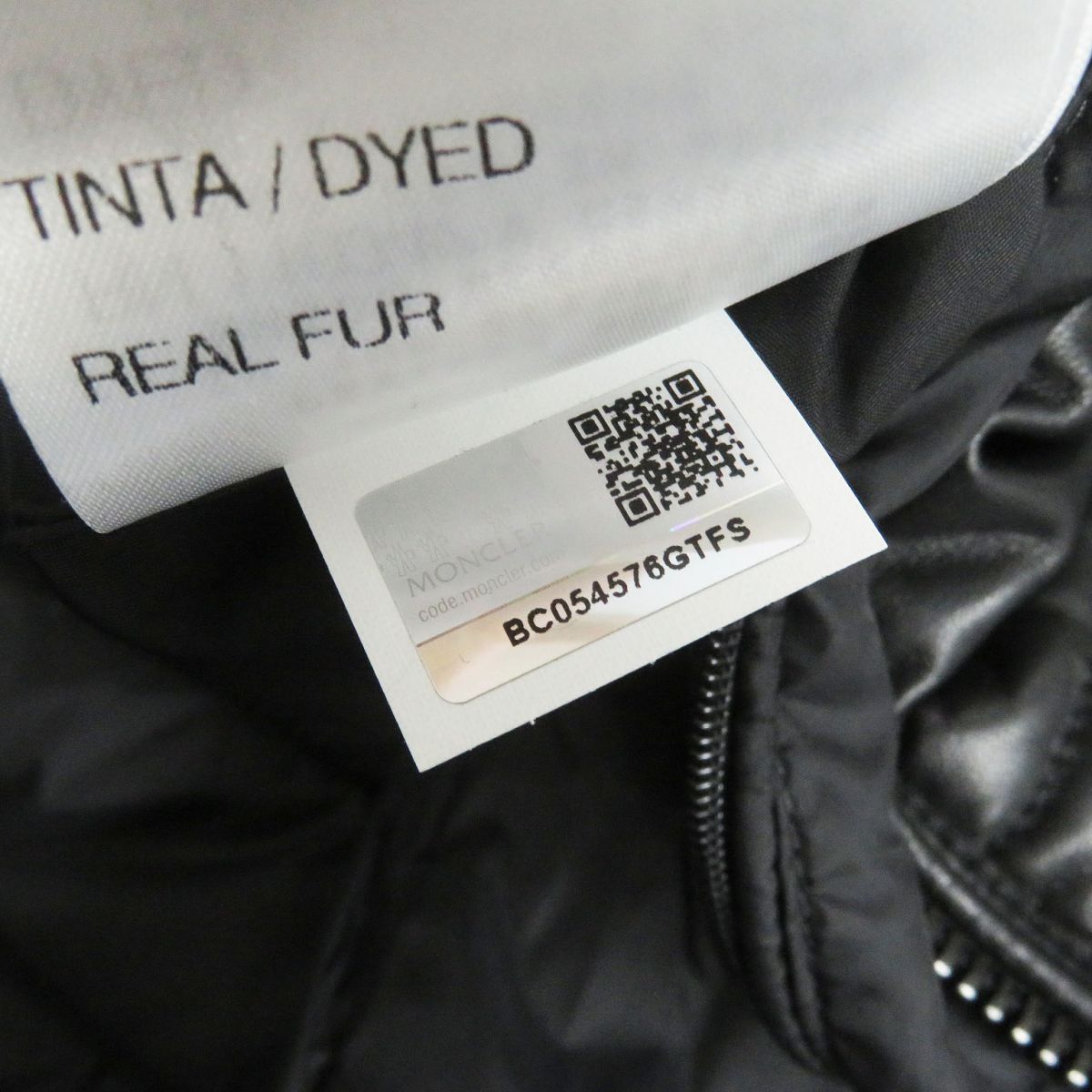 Moncler DIMITRI Lamb Leather Down Jacket Black