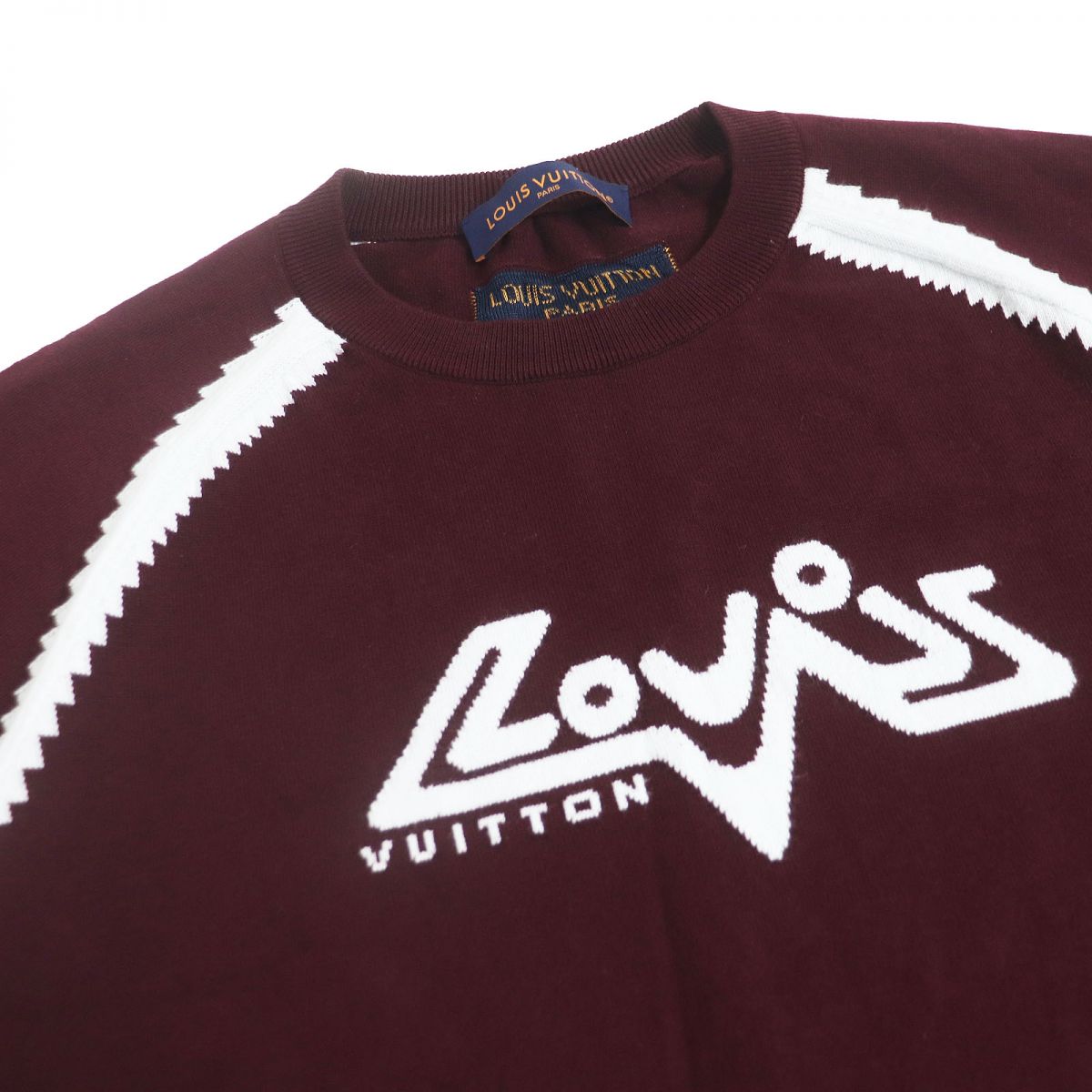 Louis Vuitton Cotton Intarsia Crew Neck Knit XL