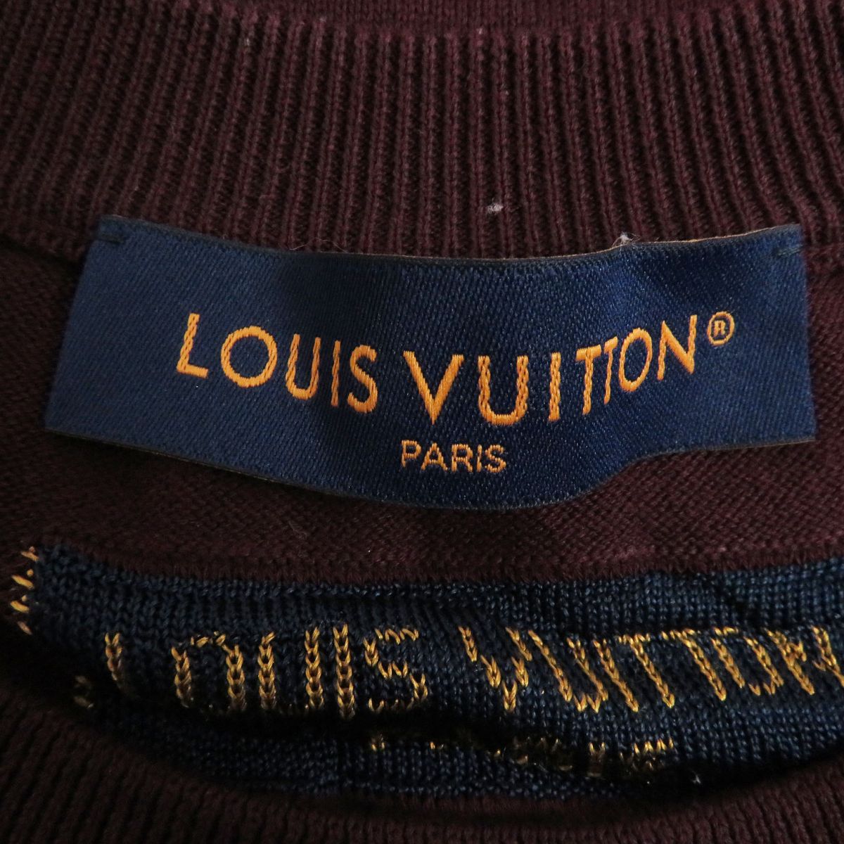 Louis Vuitton Cotton Intarsia Crew Neck Knit XL