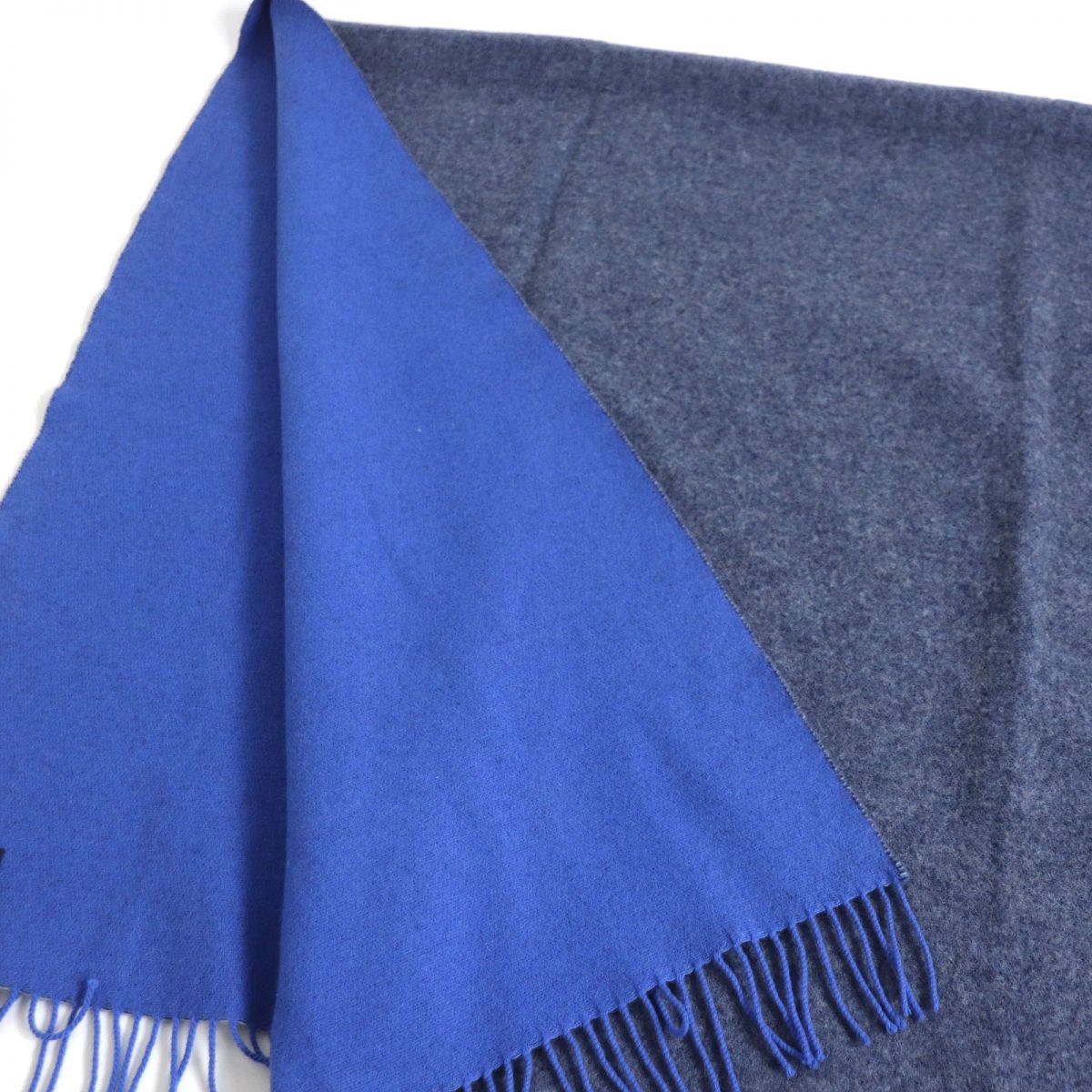 Louis Vuitton Wool Cashmere Fringe Blanket Shawl