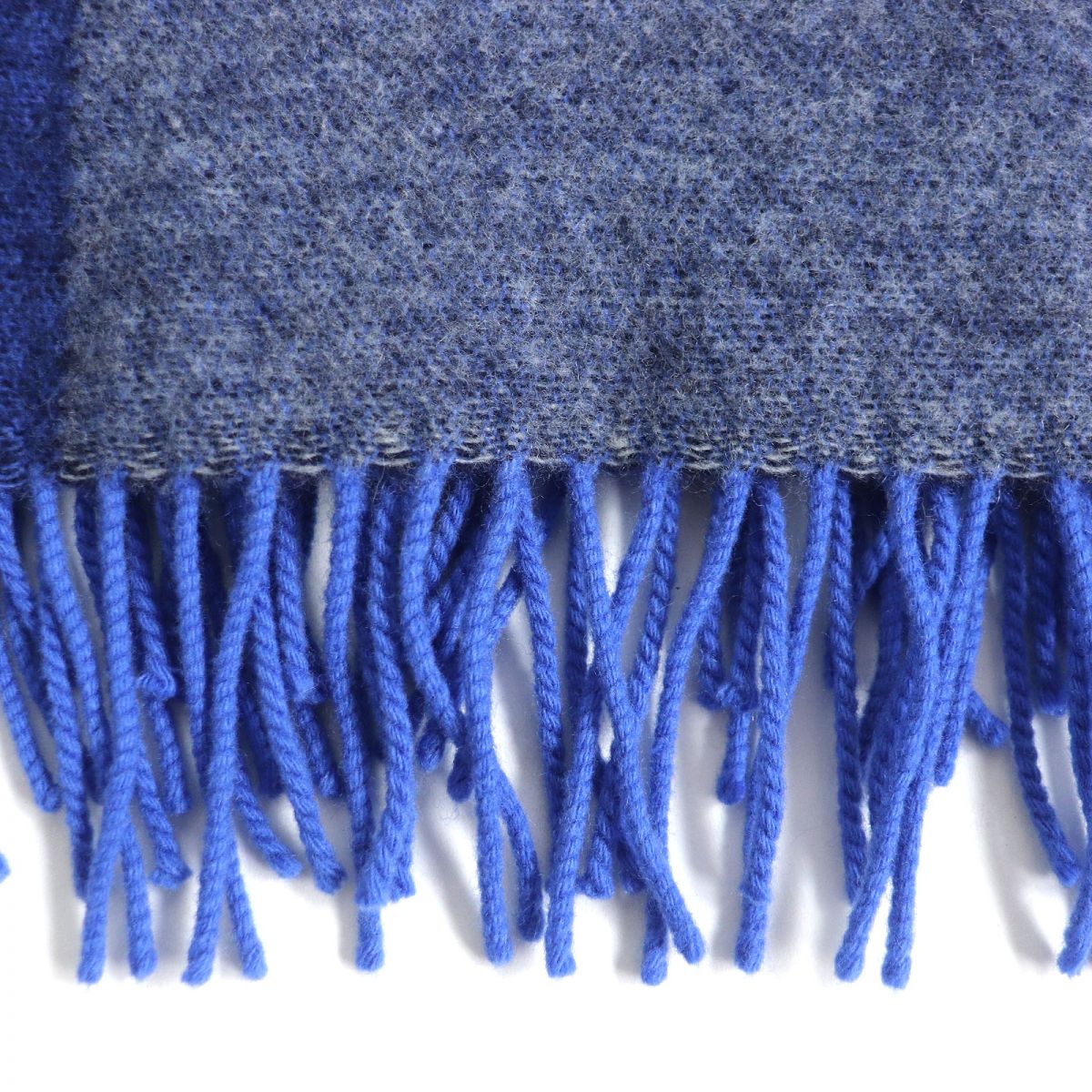 Louis Vuitton Wool Cashmere Fringe Blanket Shawl