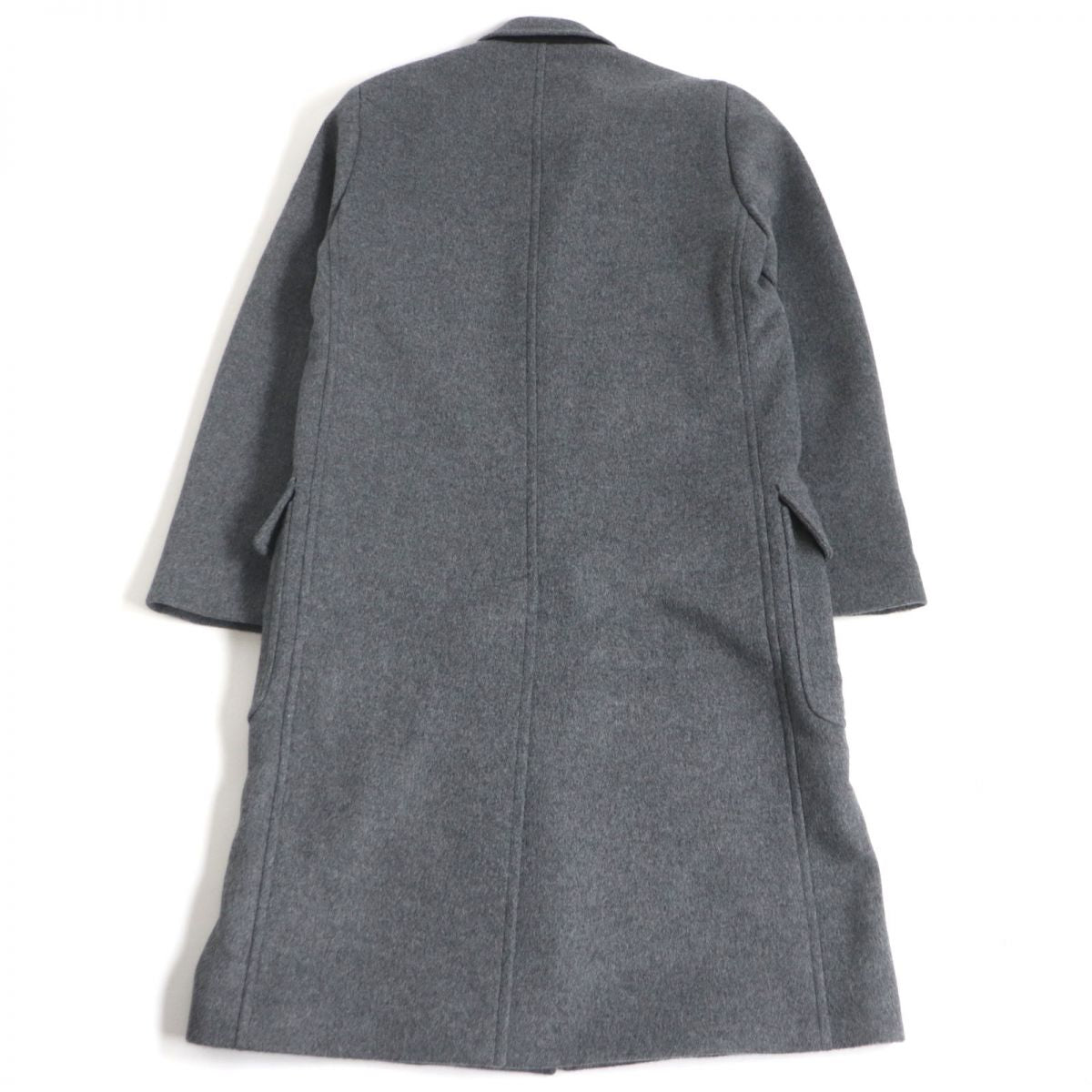 Louis Vuitton Wool Coat Gray 46 Multi-pocket