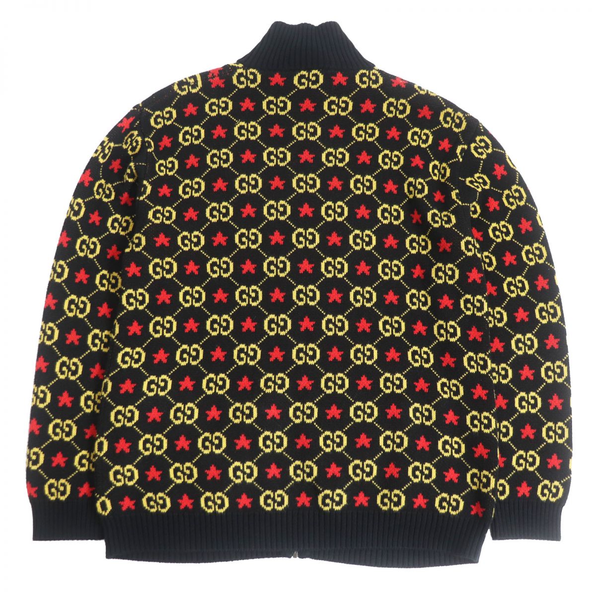 Gucci GG Pattern Jacquard Knit Blouson Jacket S