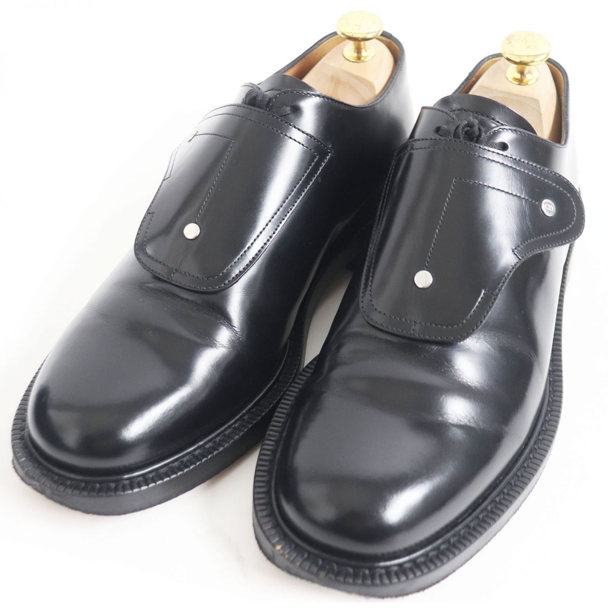 Dior Homme Leather Shoes Black 40