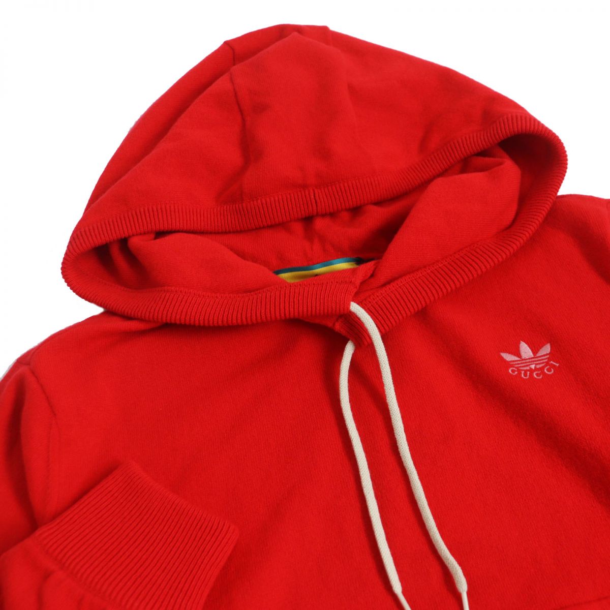 Gucci x Adidas Wool Pullover Knit Hoodie Red S