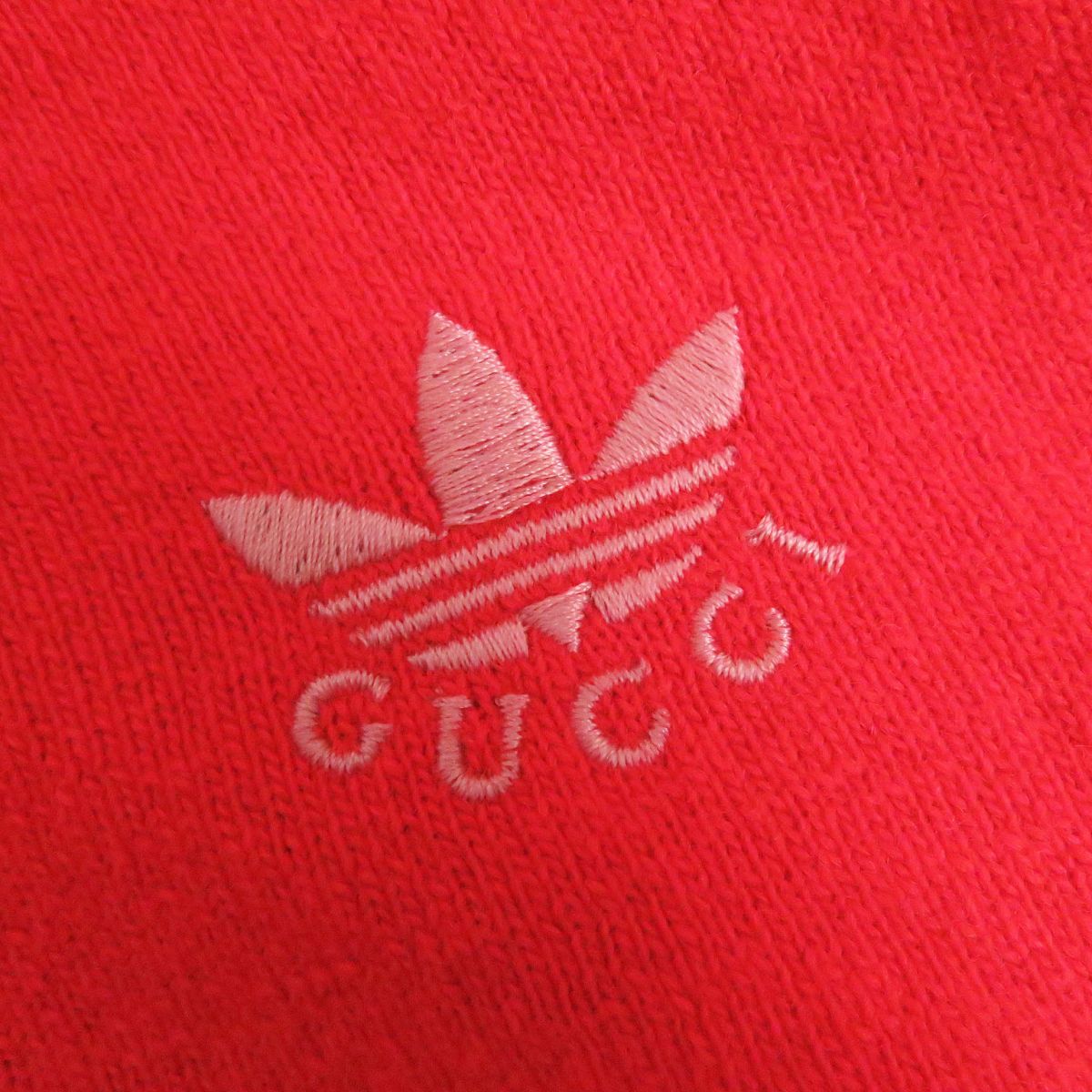 Gucci x Adidas Wool Pullover Knit Hoodie Red S