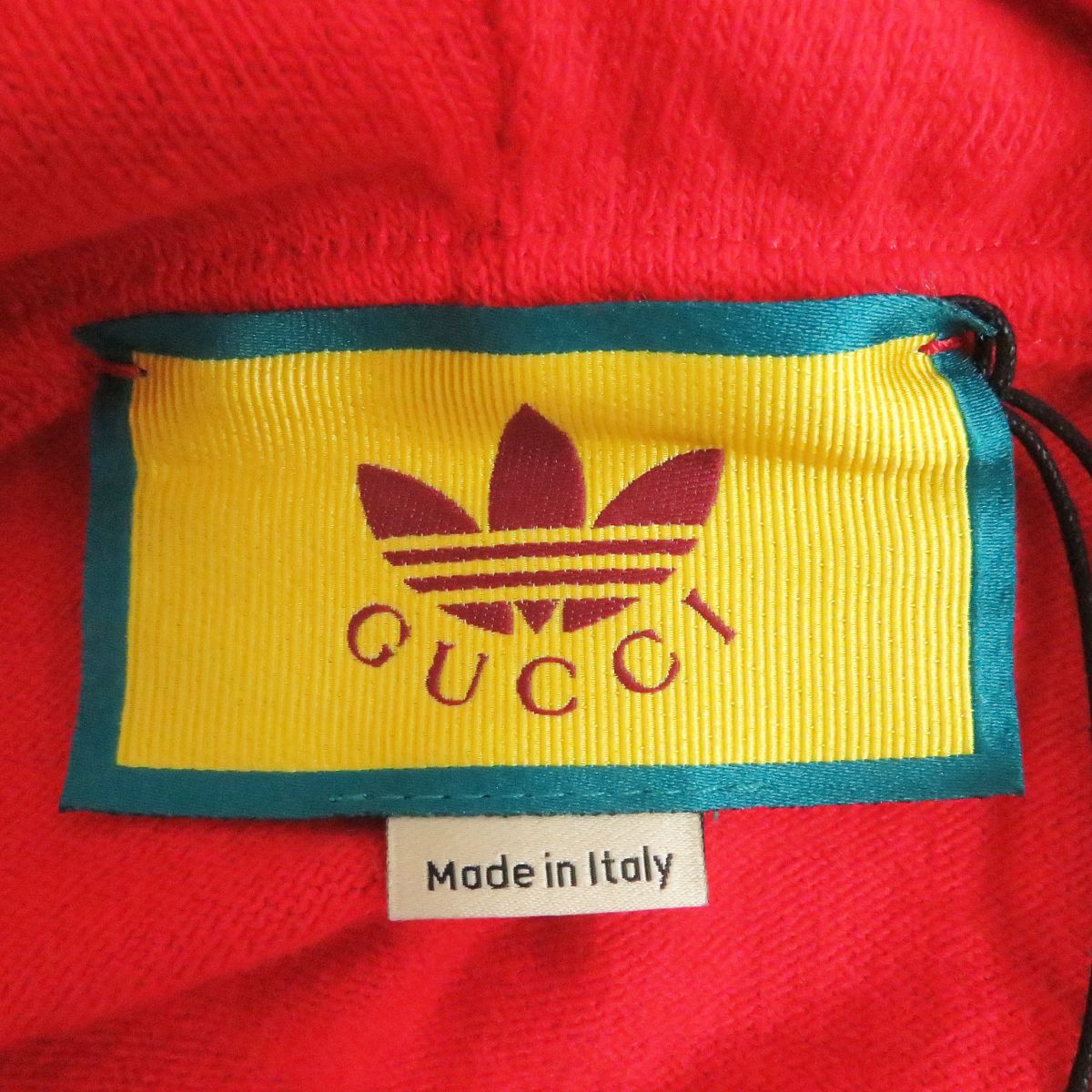 Gucci x Adidas Wool Pullover Knit Hoodie Red S