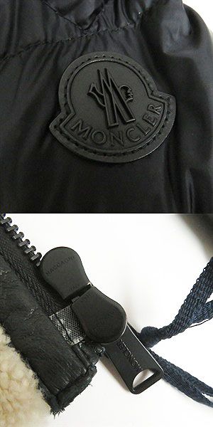 Moncler LAREDO GIUBBOTTO Leather Shearling Down Jacket