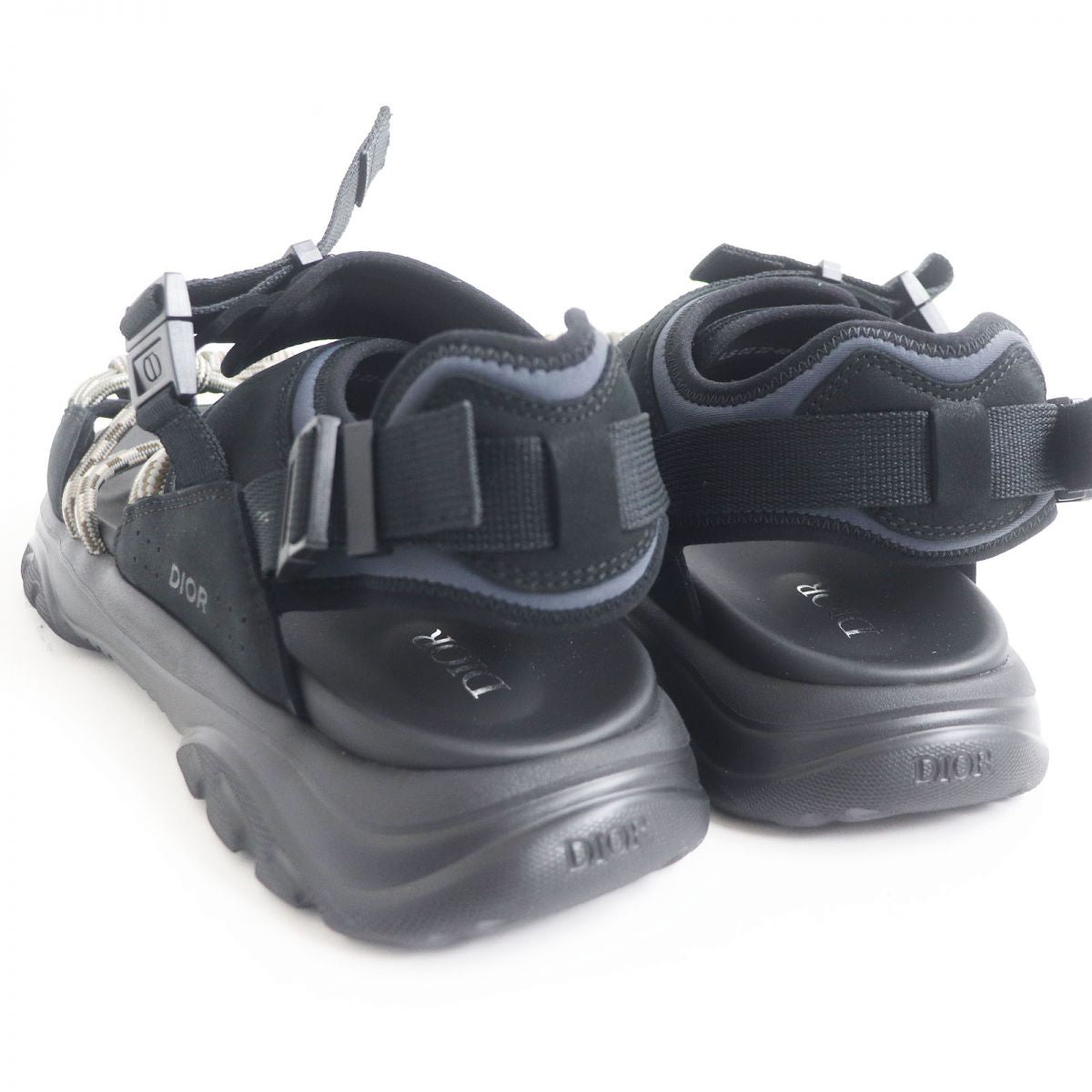 Dior H-TOWN Velcro Sport Sandals Black