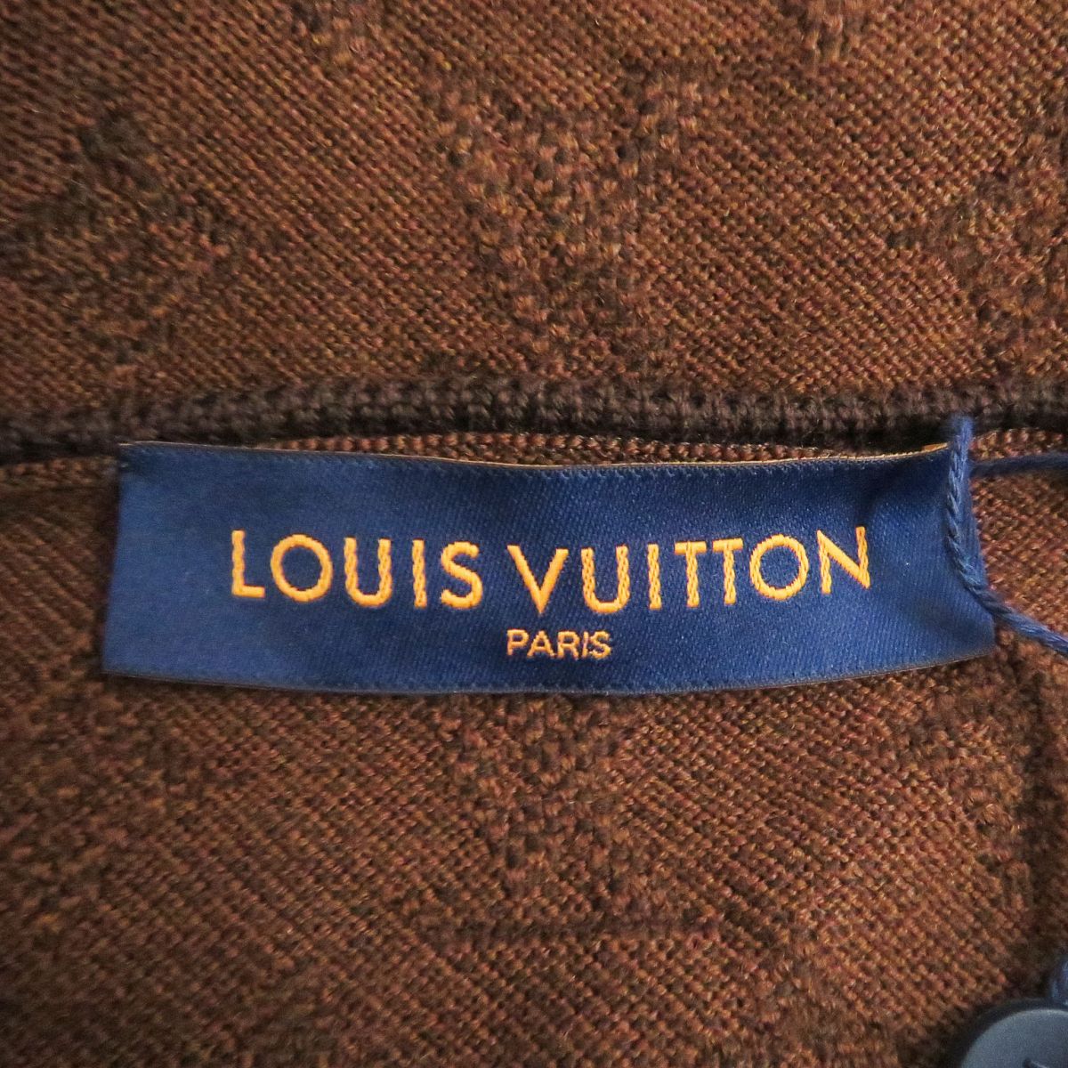 Louis Vuitton Monogram Wool Pullover Hoodie Brown S