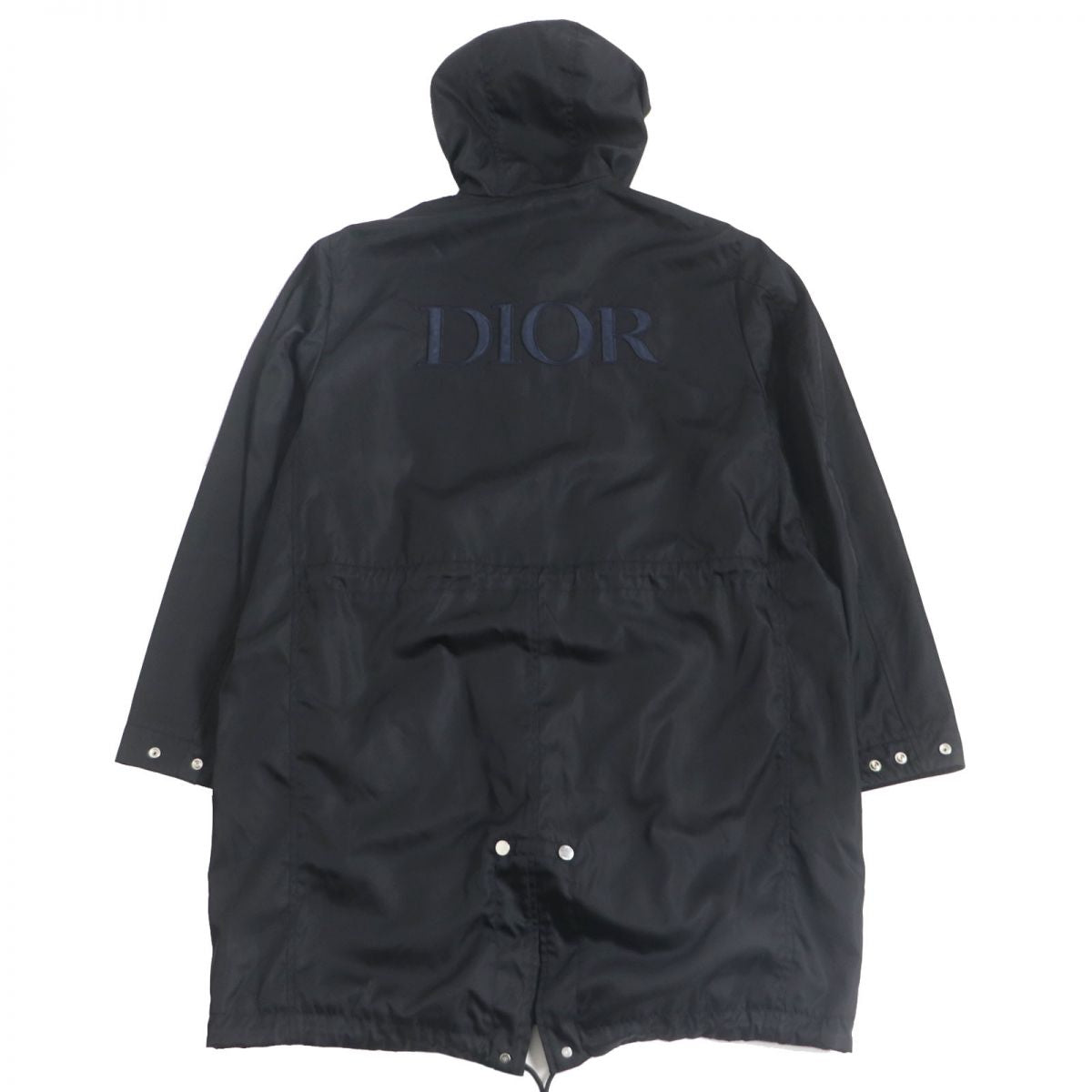 Dior Nylon Hooded Coat Black 46 Italy