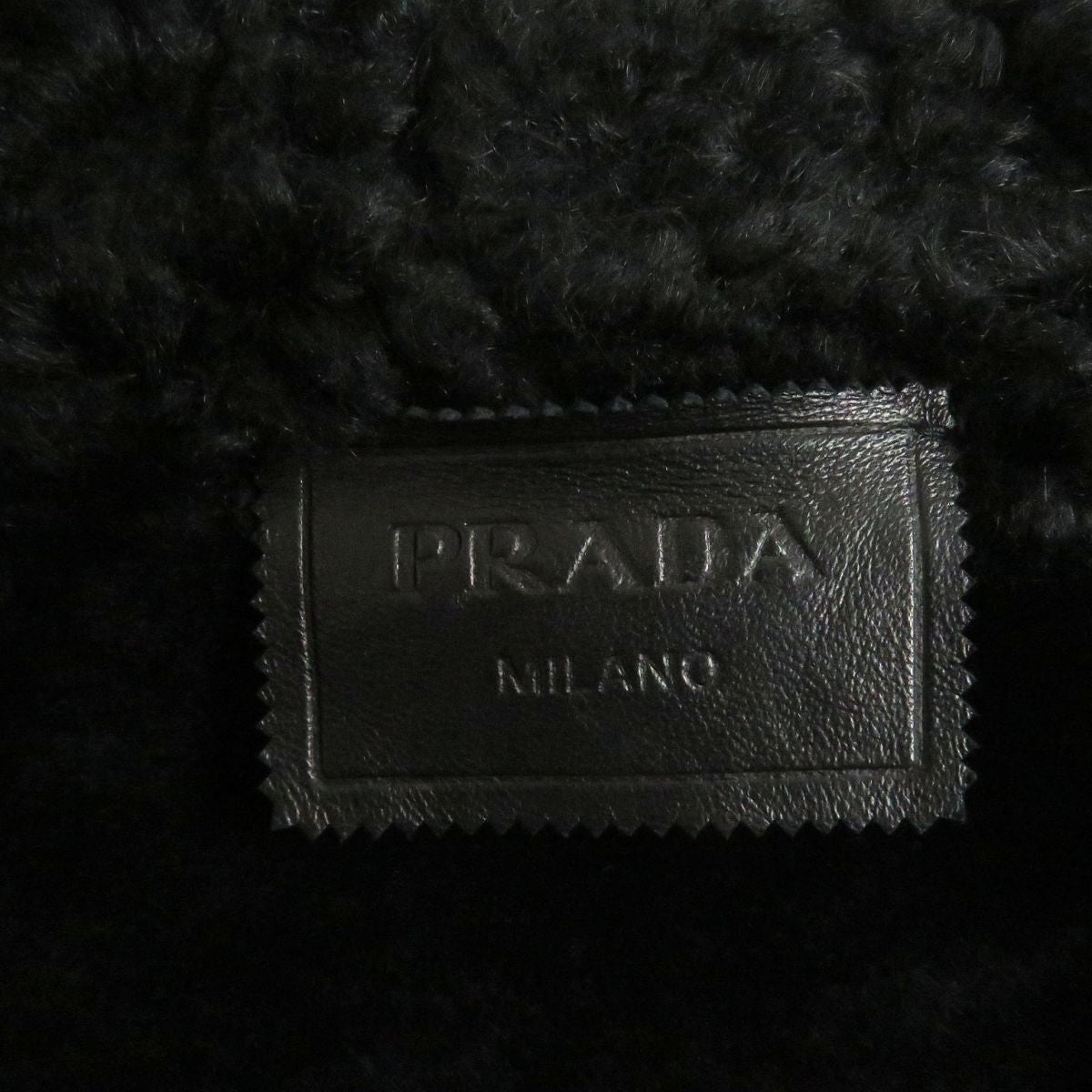 Prada Shearling Jacket Dark Navy 44