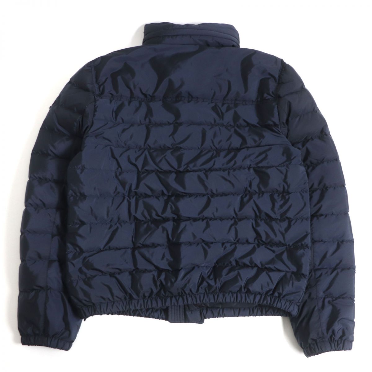 Prada Triangle Logo Hooded Down Jacket Navy