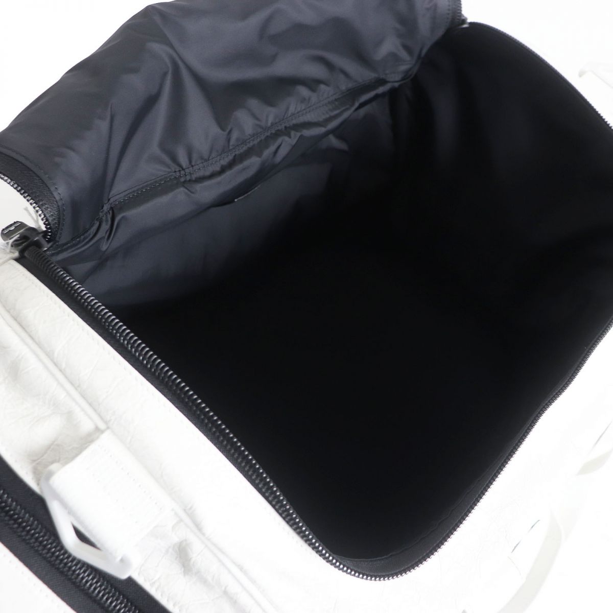 Balenciaga Adidas Lambskin Gym Bag White