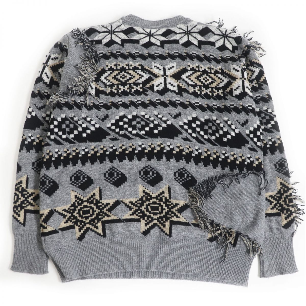 ETRO Animal Motif Wool Jacquard Sweater M