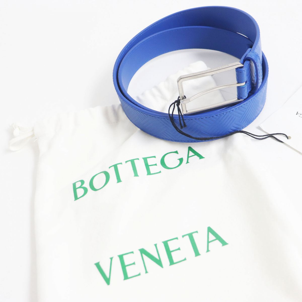 Bottega Veneta Leather Belt Silver Buckle