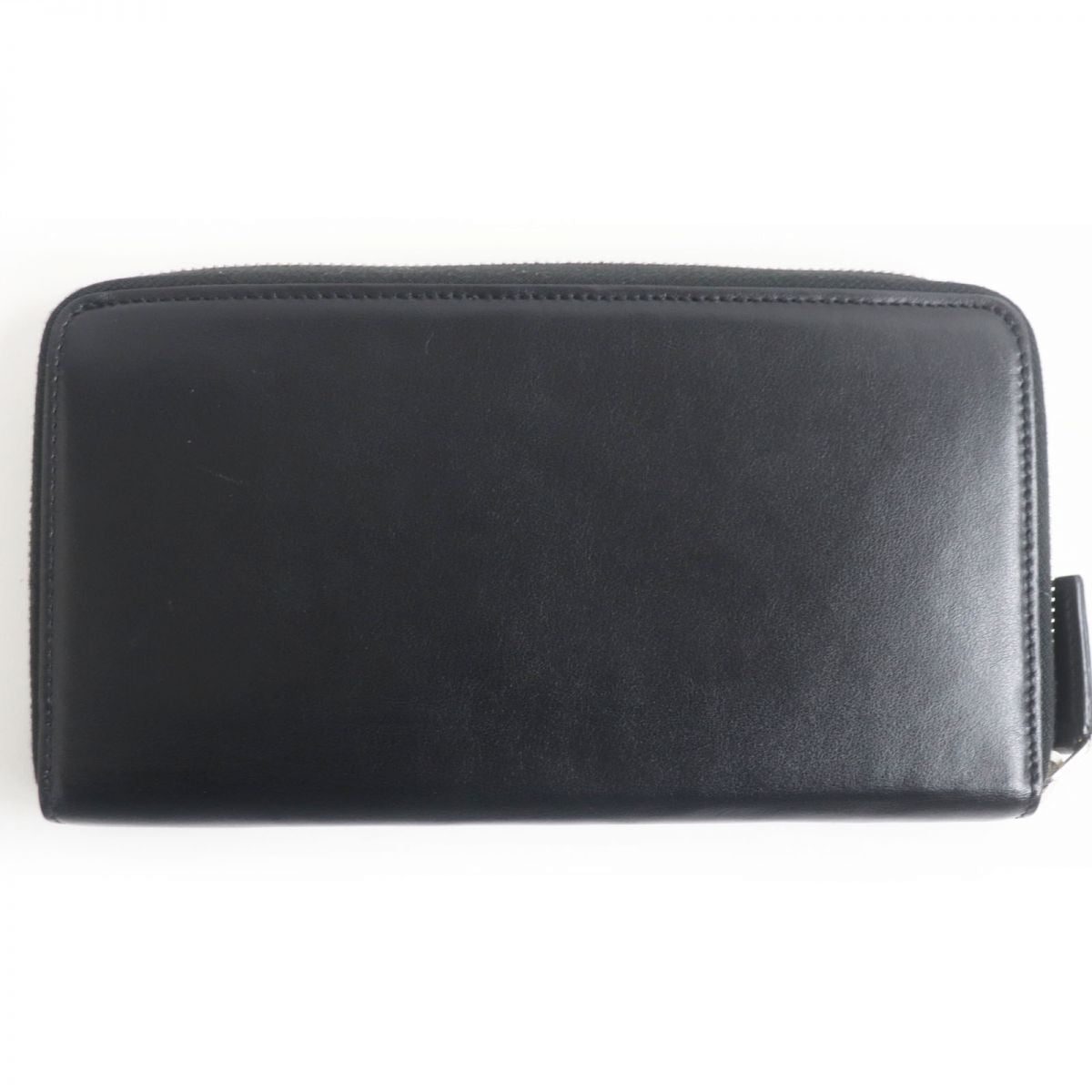 Saint Laurent Leather Long Wallet Black