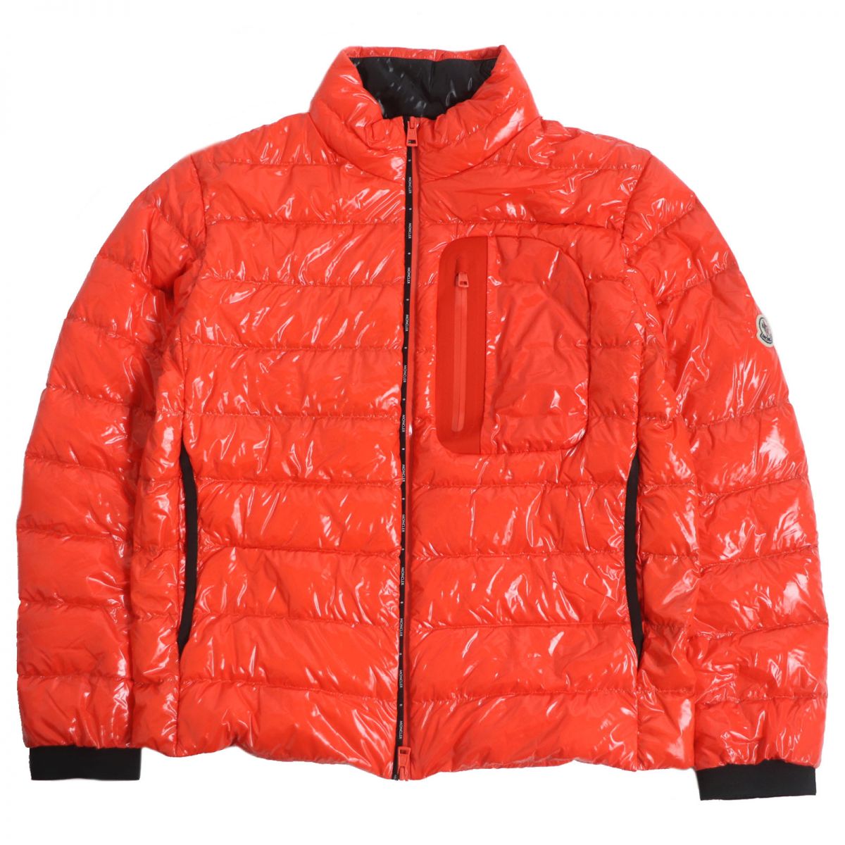 Moncler MAEWO Logo Patch Down Jacket Orange