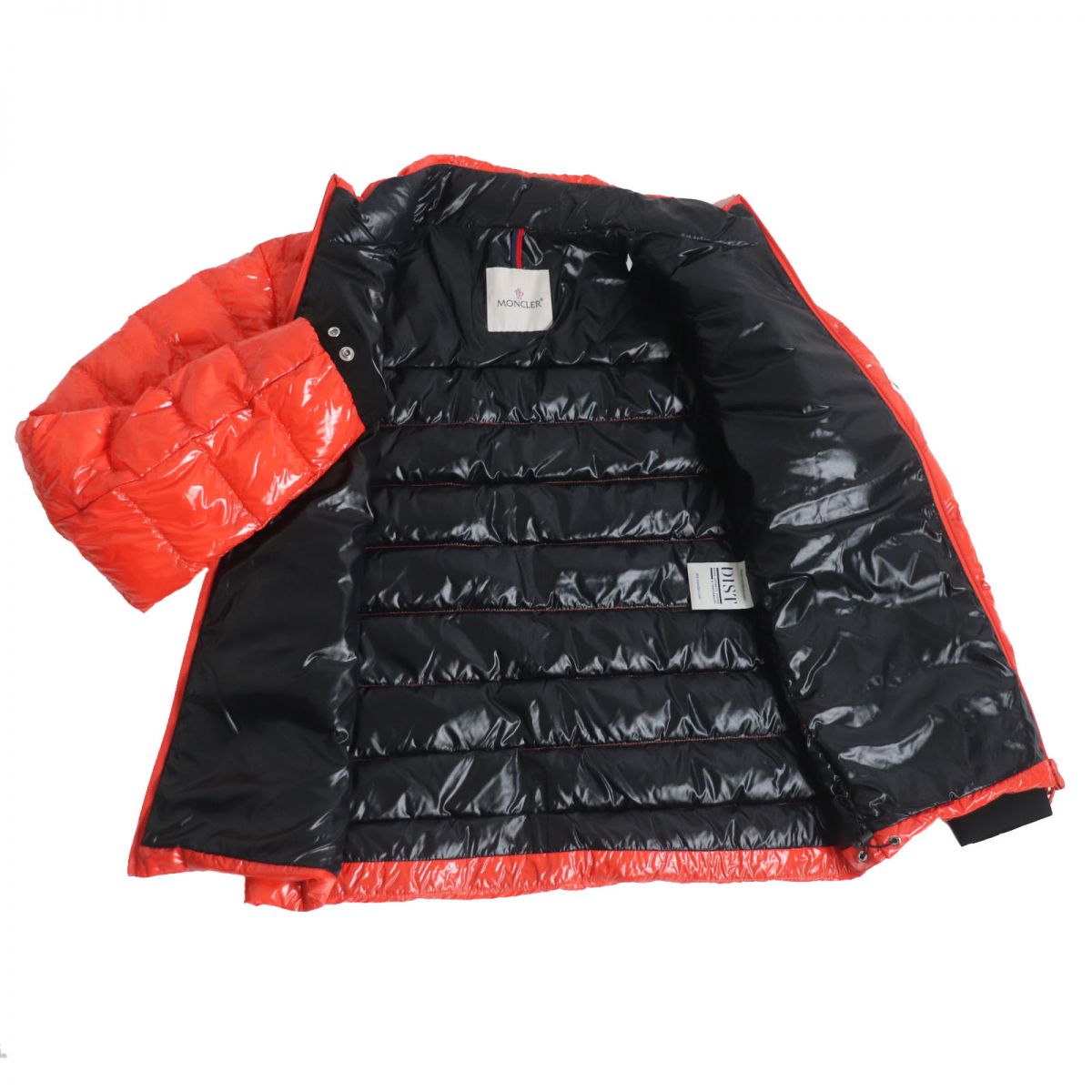 Moncler MAEWO Logo Patch Down Jacket Orange