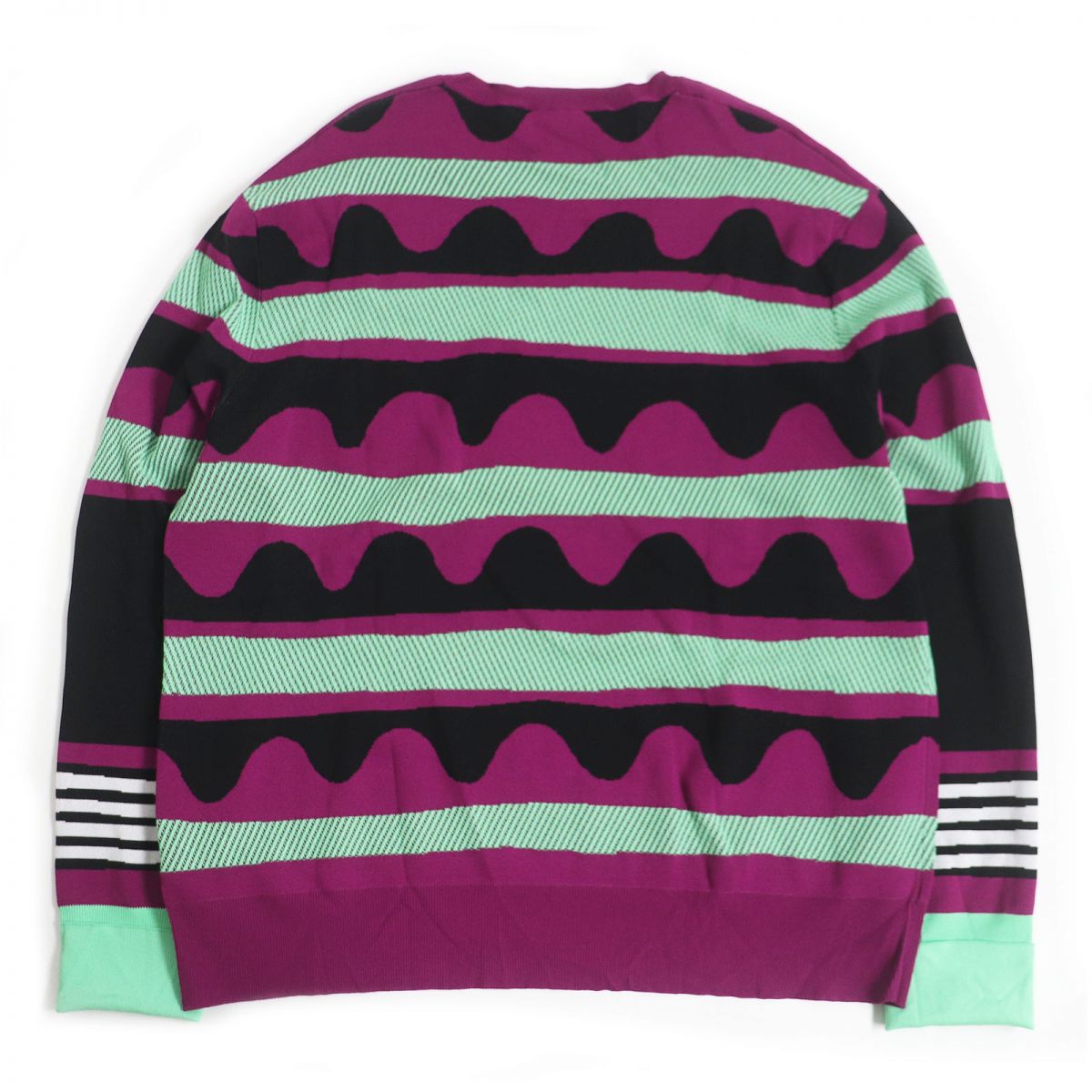 NEIL BARRETT Crew Neck Knit Sweater Purple S