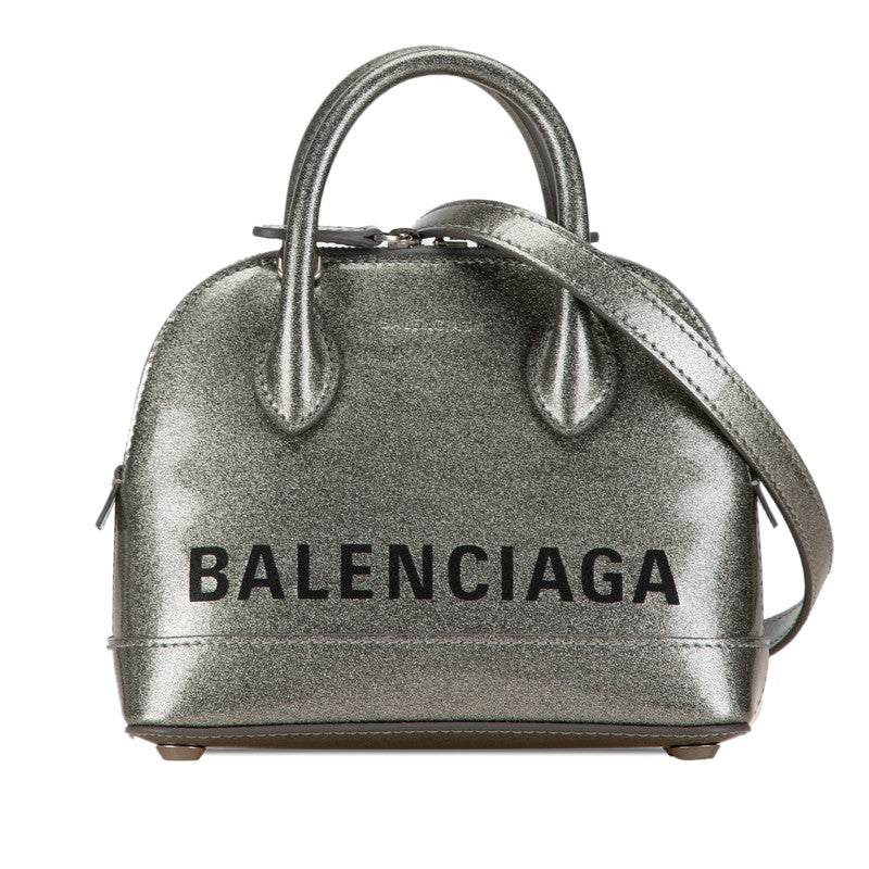 Balenciaga Glitter Patent Leather Handbag