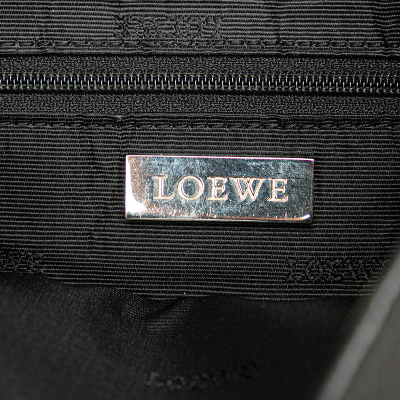 Loewe Anagram Leather Shoulder Bag Black