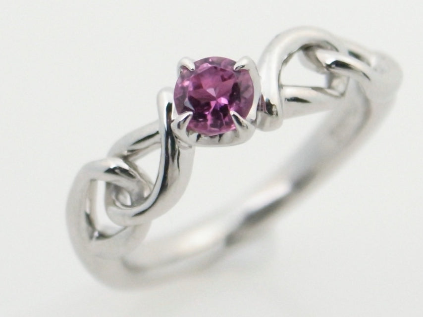 4℃ Pink Sapphire Ring Pt950 Platinum