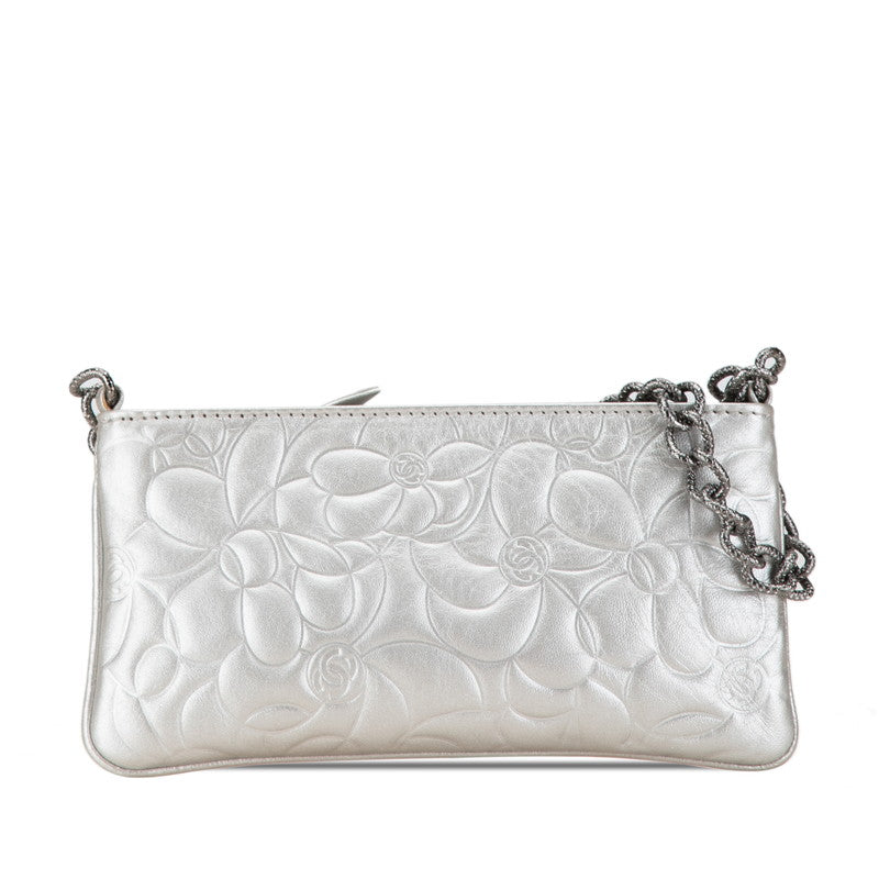 Chanel Camellia Chain Leather Handbag