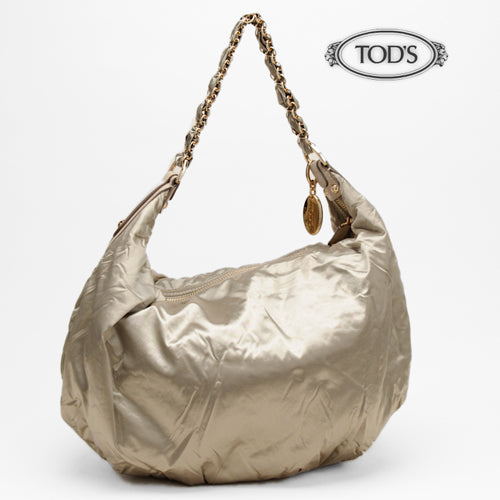 Tod's Nylon Hobo Shoulder Bag