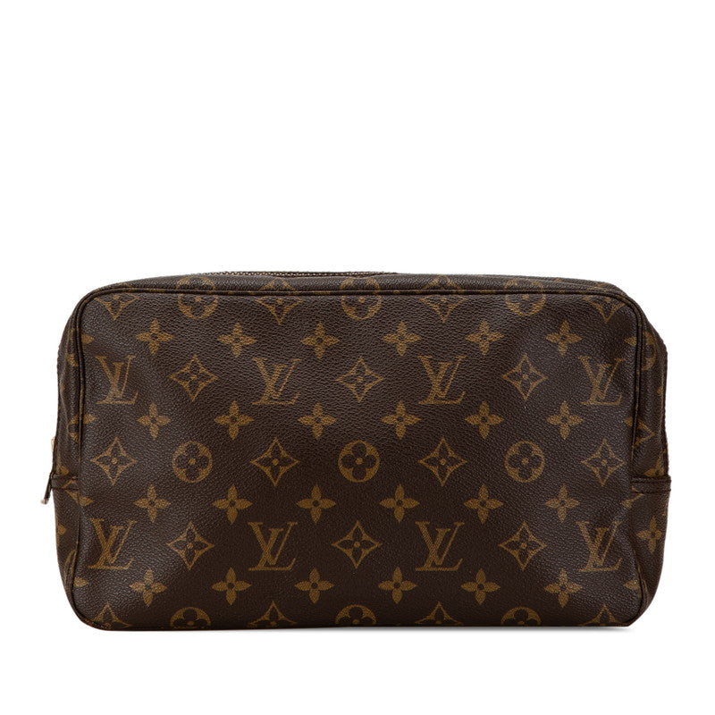 Louis Vuitton Monogram Toiletry Pouch M47522 Brown PVC Leather in Very Good Condition