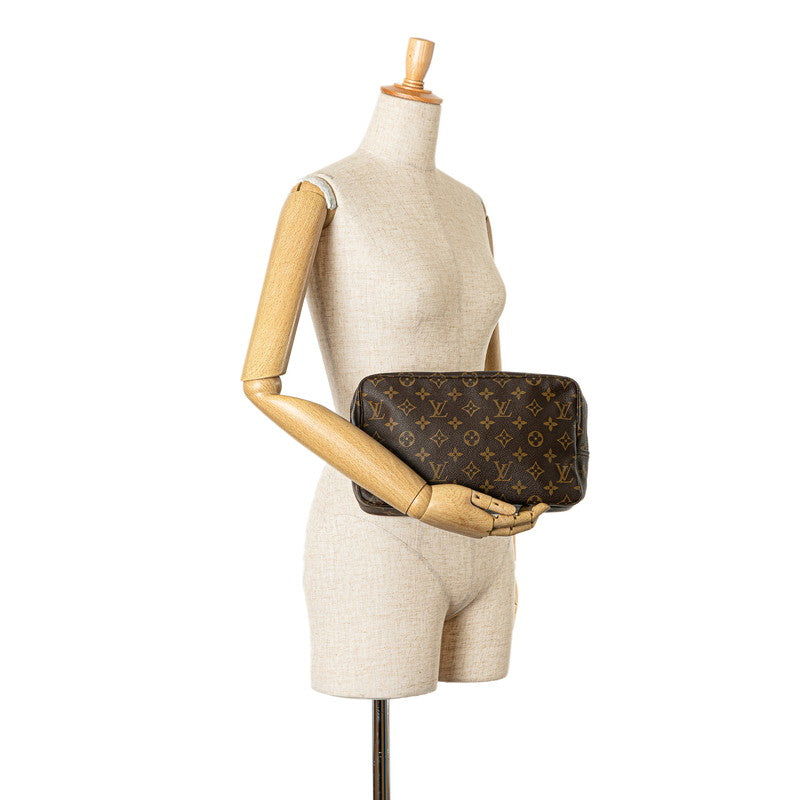 Louis Vuitton Monogram Toiletry Pouch M47522 Brown PVC Leather