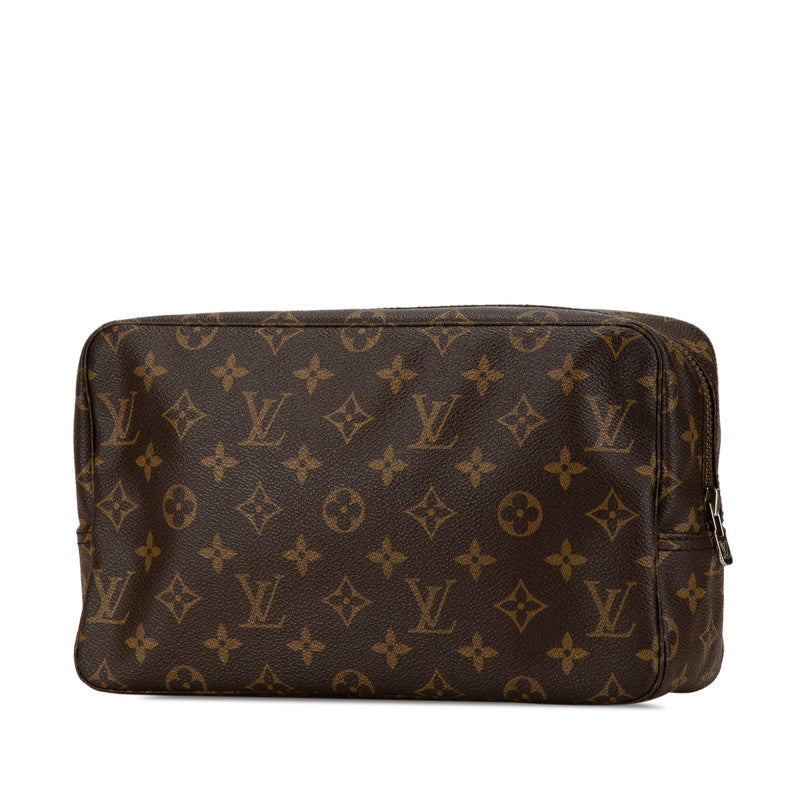 Louis Vuitton Monogram Toiletry Pouch M47522 Brown PVC Leather