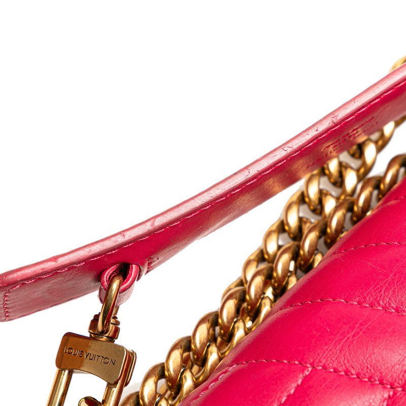 Louis Vuitton New Wave Chain Bag MM M55020 Pink Calf Leather in Very Good Condition