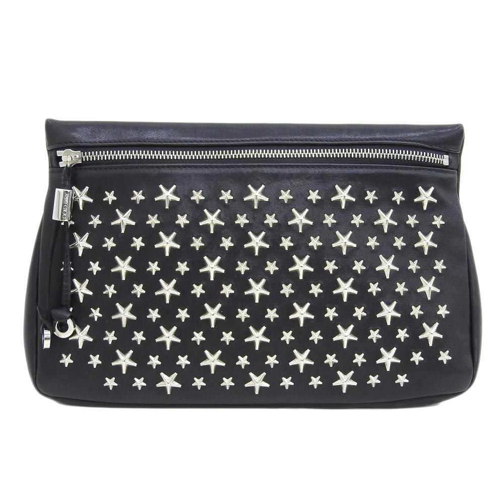 Jimmy Choo Philippa Leather Clutch Bag