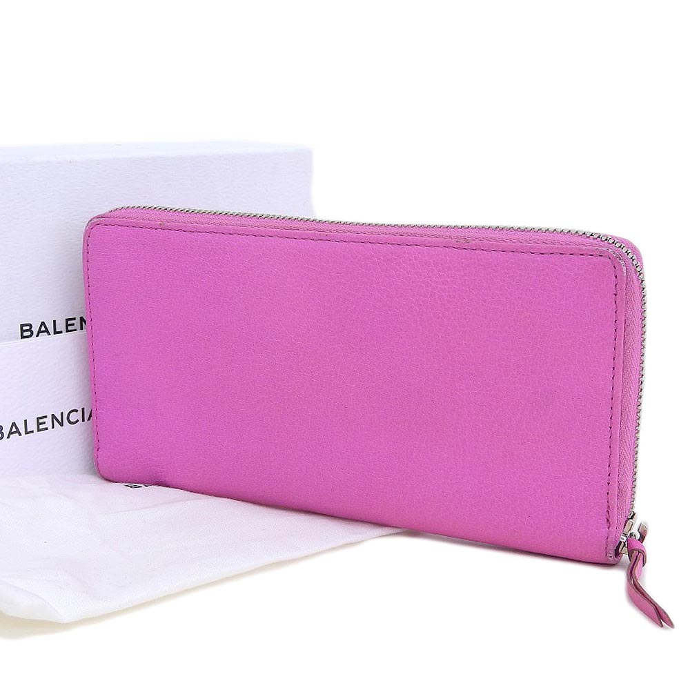 Balenciaga Classic Metallic Edge Continental Wallet in Very Good Condition