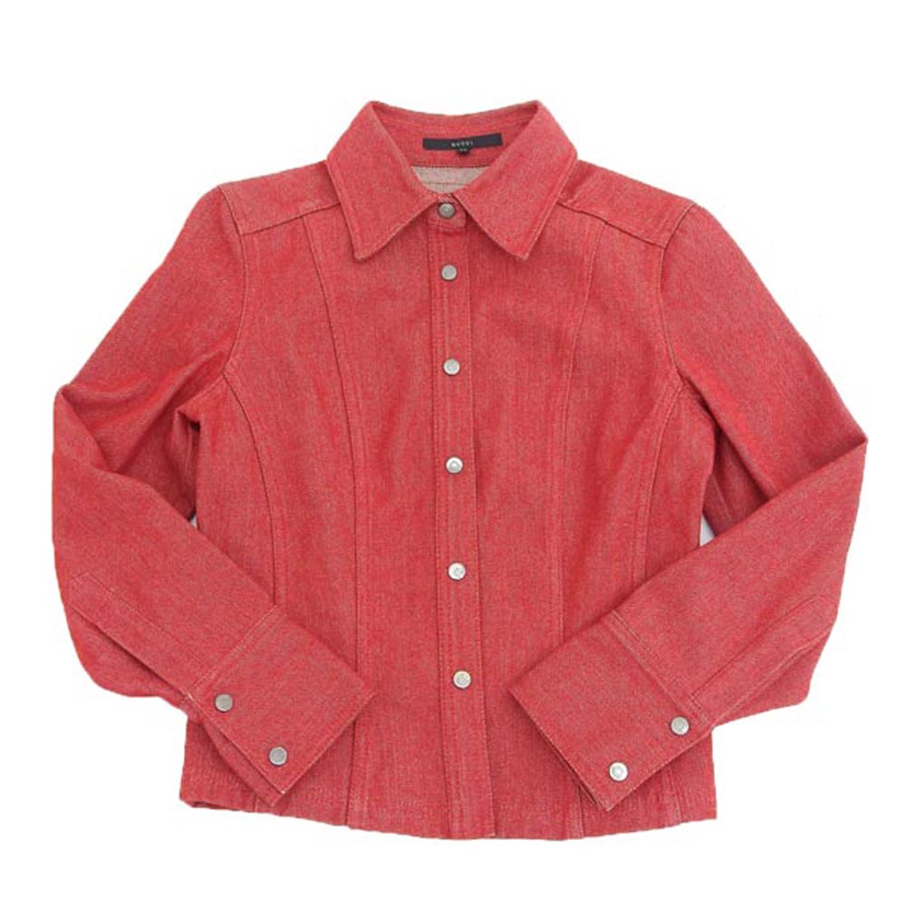 Gucci Red Cotton Jacket 38