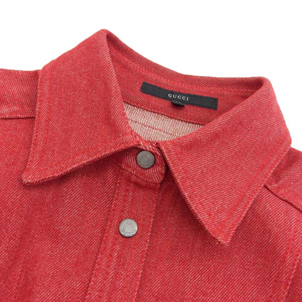 Gucci Red Cotton Jacket 38