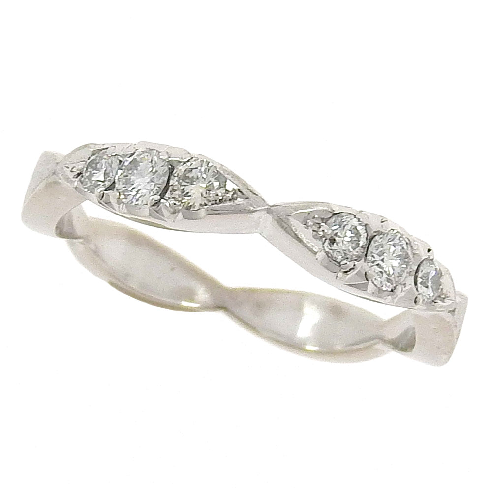 K18WG Diamond Ring 13.5 Size 0.68ct