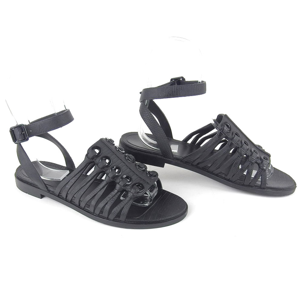 Givenchy Rubber Gladiator Sandals Size 37 in Excellent Condition