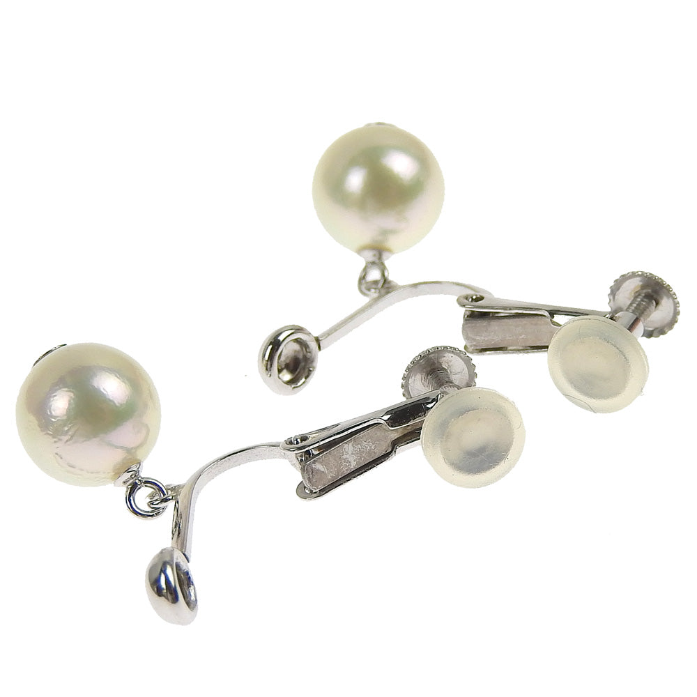 K14WG Pearl Earrings Clip-On/Stud in Excellent Condition