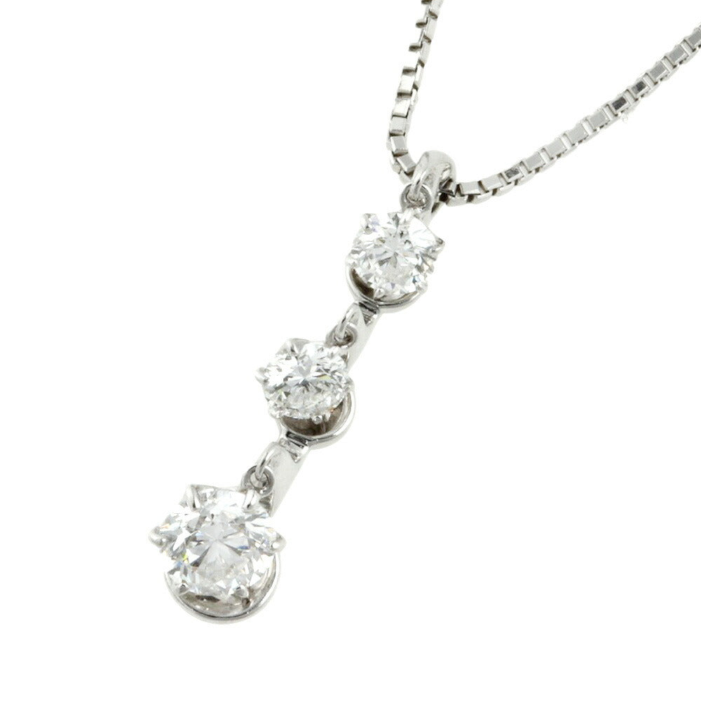 Platinum Diamond Necklace Pt850/Pt900