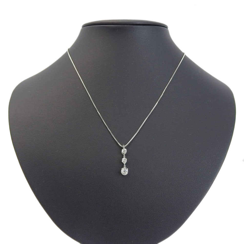 Platinum Diamond Necklace Pt850/Pt900