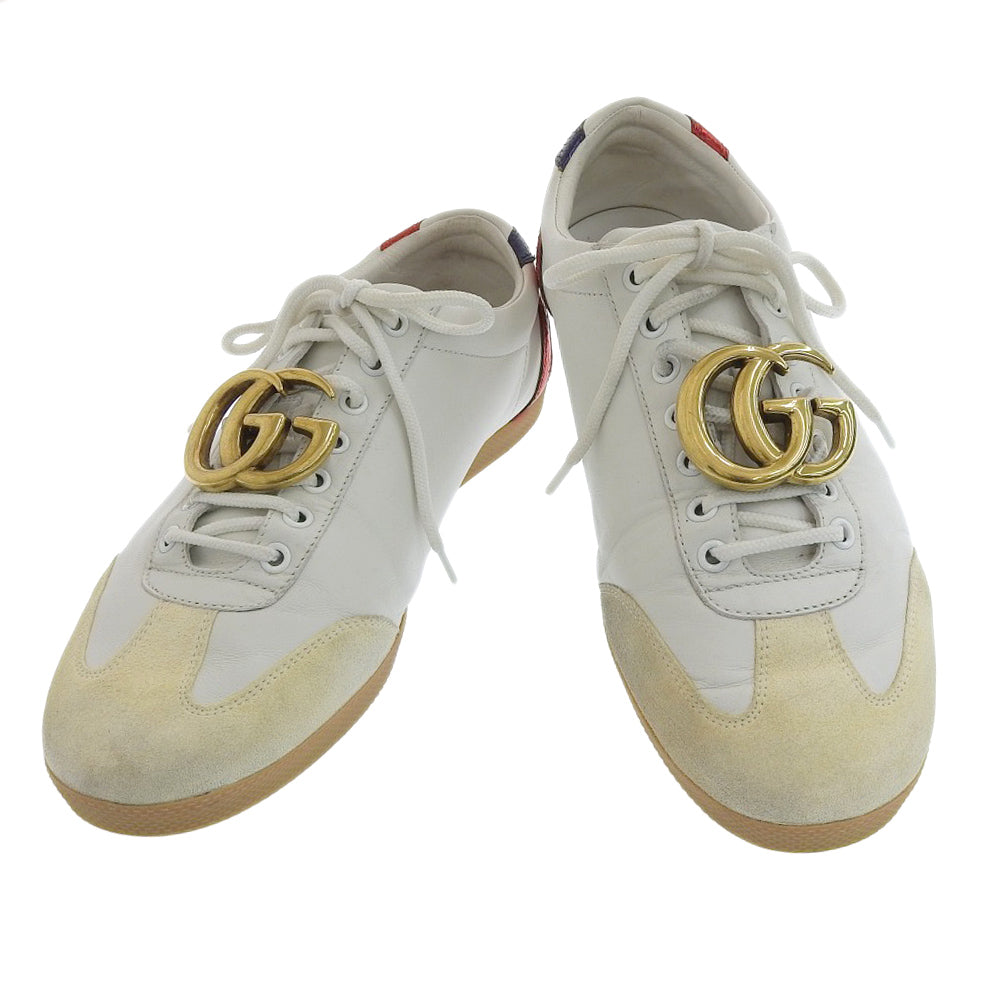 Gucci Leather Sneakers 8 1/2 Shoes 437487 in Very Good Condition