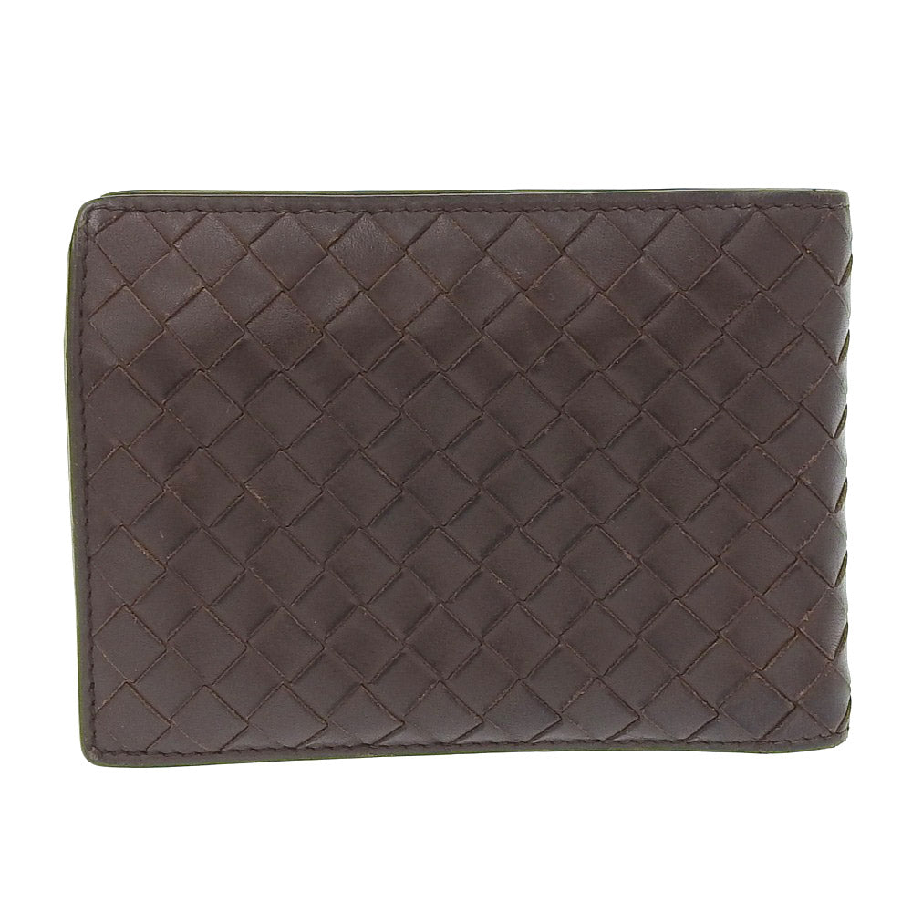 Bottega Veneta Leather Bifold Wallet 113112 in Good Condition