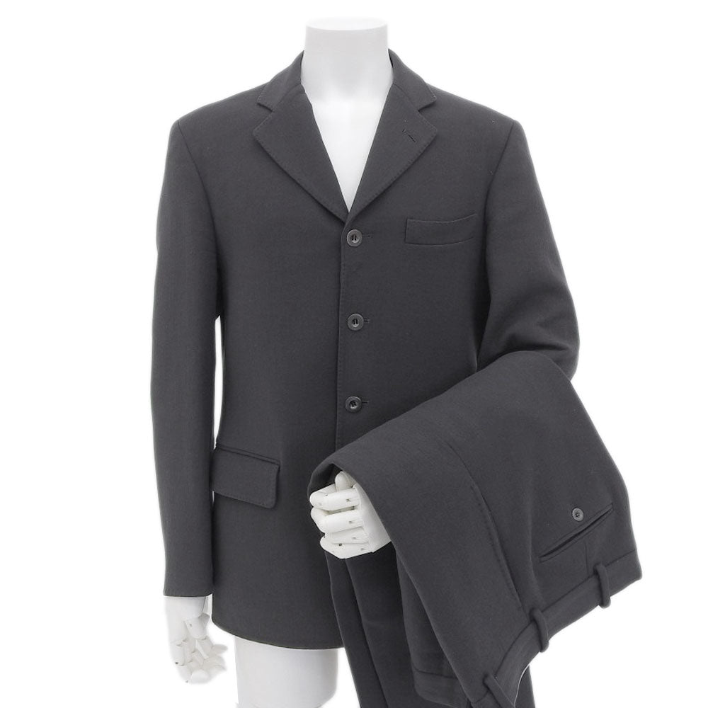 Louis Vuitton Wool Cashmere Suit Set Gray in Great Condition