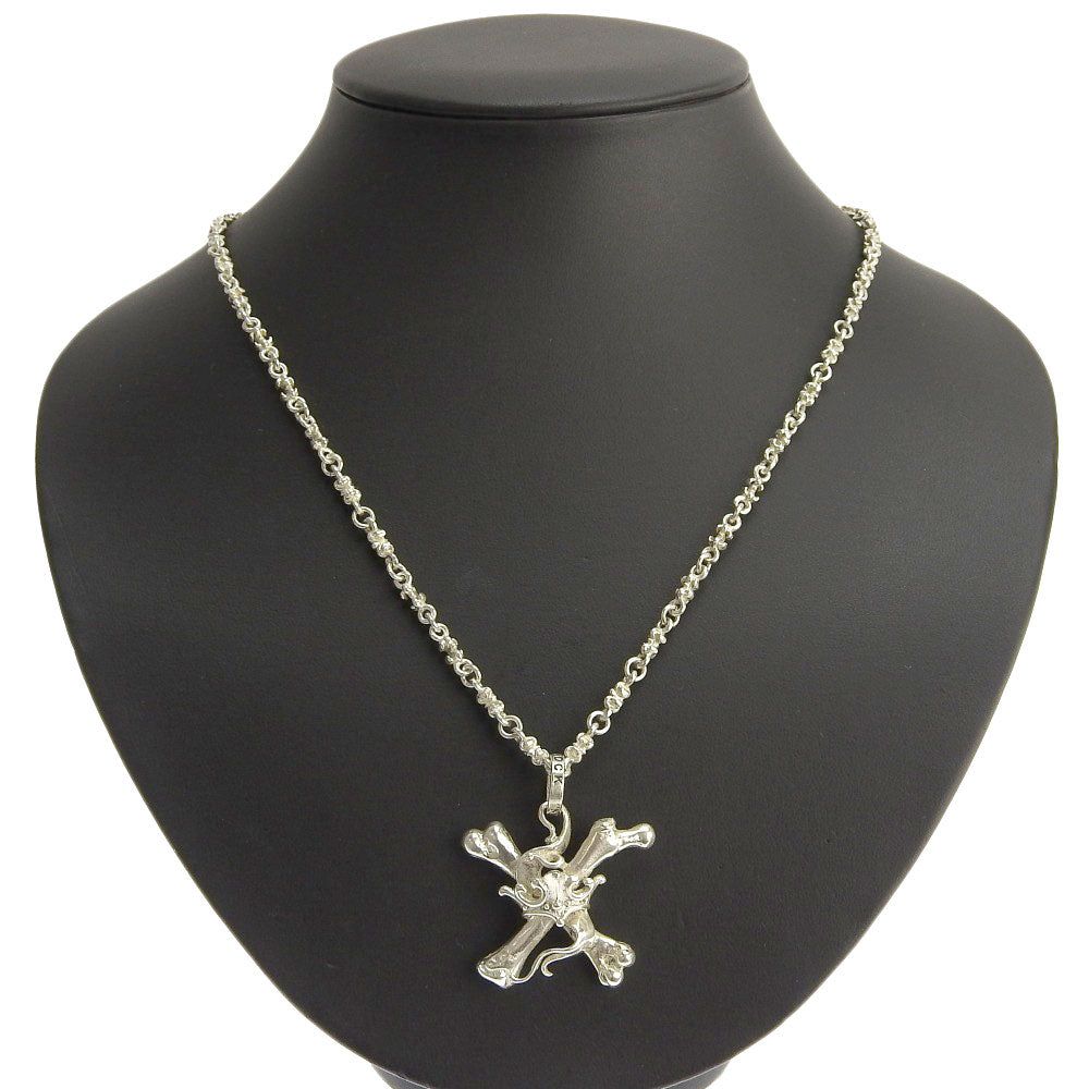 Royal Order Crossbones W Crown Necklace SV925 SN005-20