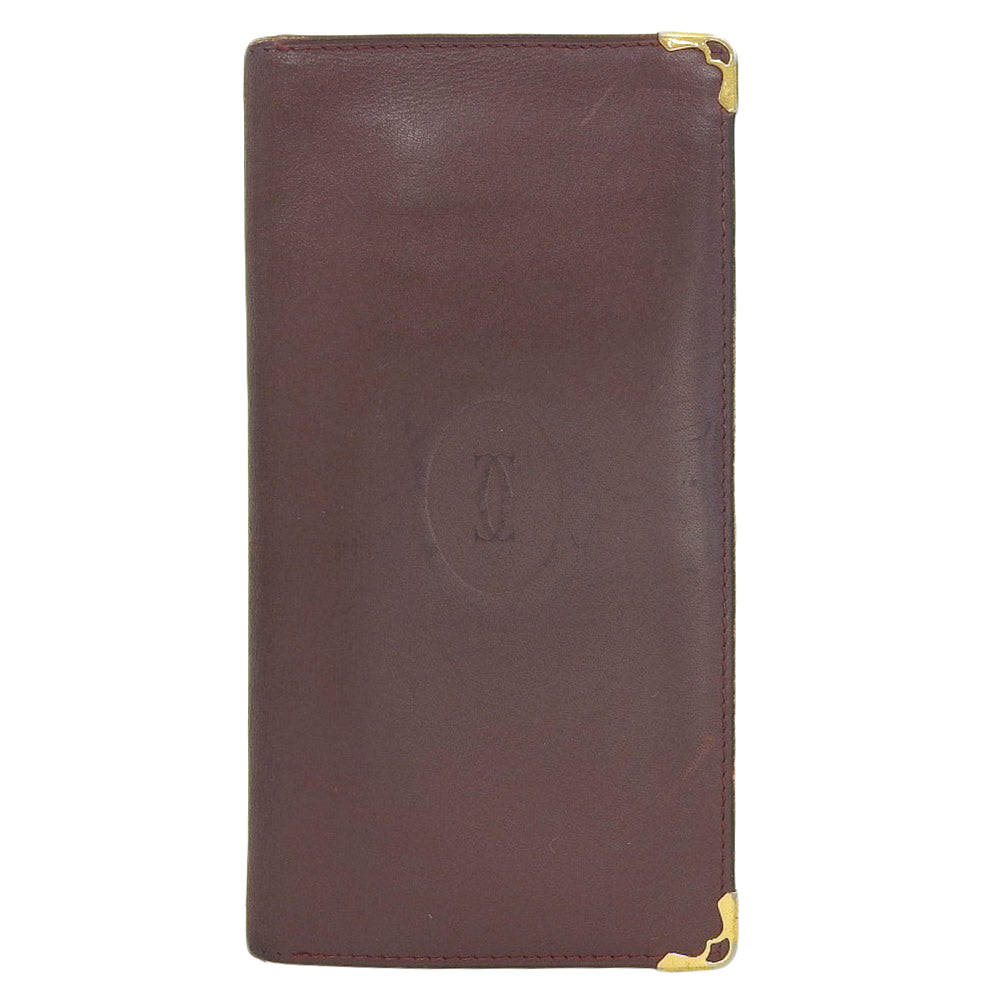 Cartier Leather Long Bifold Wallet