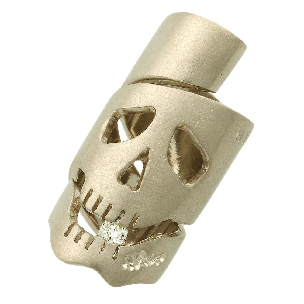 HALYUKI ICHIKAWA K18WG Diamond Pendant Skull